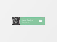 Message Widget Rebound