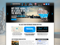 Performance Running Website Splash Page