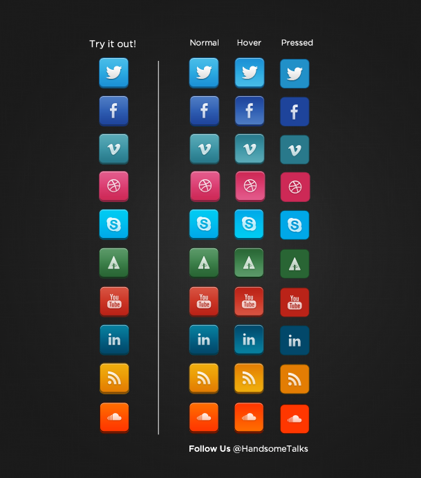 Handsome-social-icons