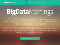 Big Data Mornings Website