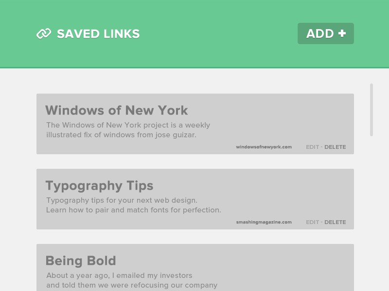 Saved-links