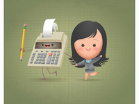 Kawaii Adding Machine