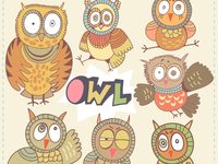 Funny Owls 