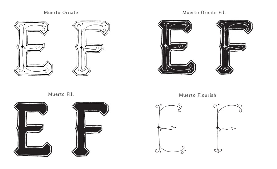 Muerto-font-e-f-taste
