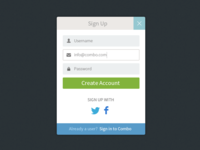 Signup form