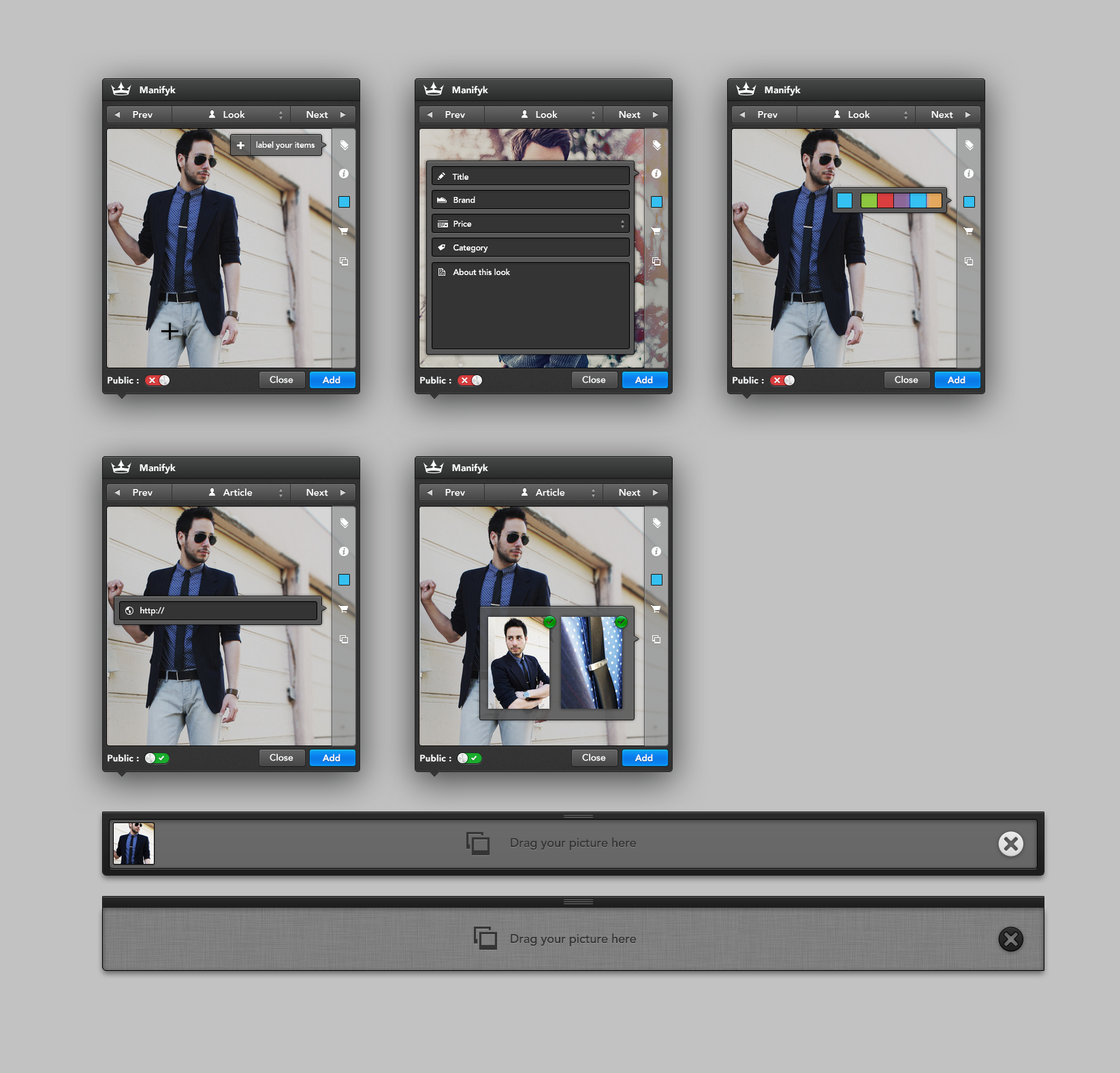 Bookmark-screens