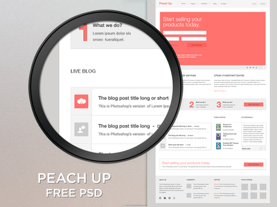 Free PSD - Peach Up