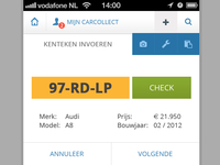Responsive website for CarCollect