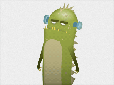 Crocodile monster animation