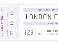concert ticket