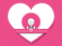 Dribbble Invite | Valentines Day 