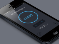 App concept (Flat with diferent colors)