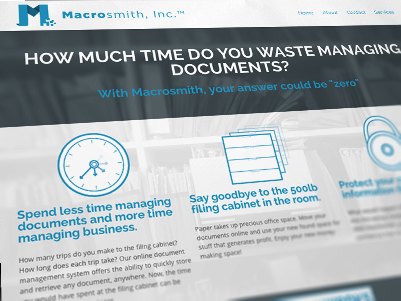Macrosmith Landing Page