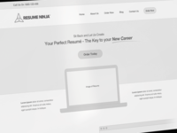 Resume Ninja Homepage Wireframe 