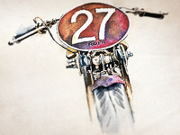 Watercolor Motorbike - Final