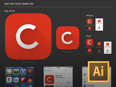 Download iOS 7 App Icon Template