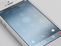 iOS7 Keypad Redesign
