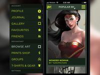deviantART concept / browsing