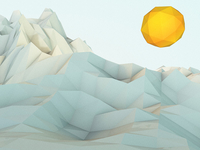 Basic Low-poly Mountains