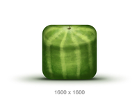 PSD - Watermelon Icon 1600x1600
