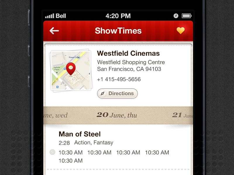 Showtimes