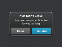 Alert, I'm Back!