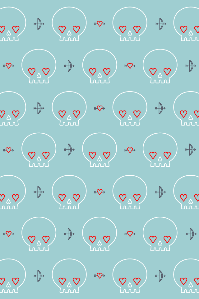 Hearts-skull-altcolour-wallpaper