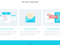 Be more organized 