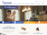 Web design for window blinds and screens manufacturer 