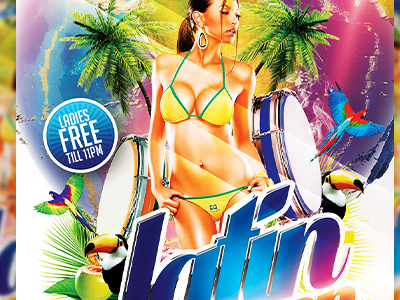 Latin Summer Party Flyer Template