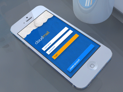 Parallax loading animation