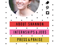 the art of being an intern / blog design