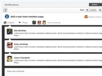 Notifications with comments