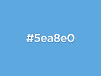 #5ea8e0 - Favorite Color Playoff