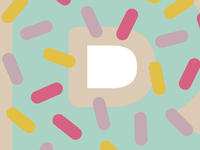 donut letters.
