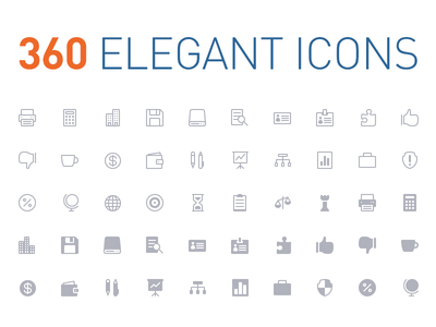 Download 360 Elegant Icons