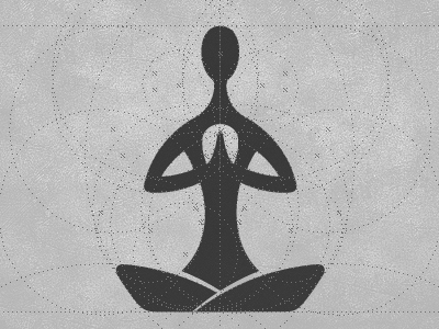 Logo Design Yoga on Yoga Logo Construction Stage