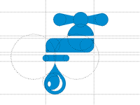 Faucet Icon Construction