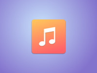 Music icon iOS7 style