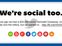 We're social too.