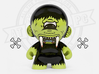 Strange Beasts screen print & Munny toy