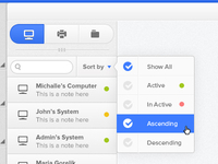 Dashboard UI Design: Help-Desk Management System - WIP