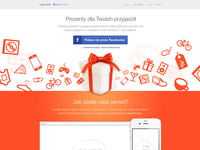 Social gifting landing page