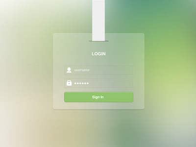 Download Login Free PSD