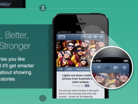 News360 for iPhone promo page part