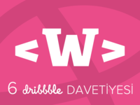 6 Dribbble Davetiyesi - WebMagazin
