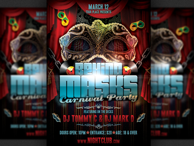 Behind-masks-carnival-party-flyer
