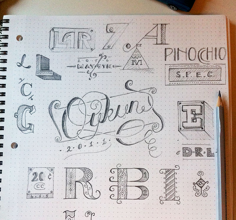 Sketch-letters-b