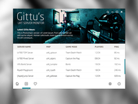 Urban Terror Server Monitor Desktop App Design [Flat]