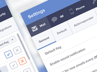 Settings email client
